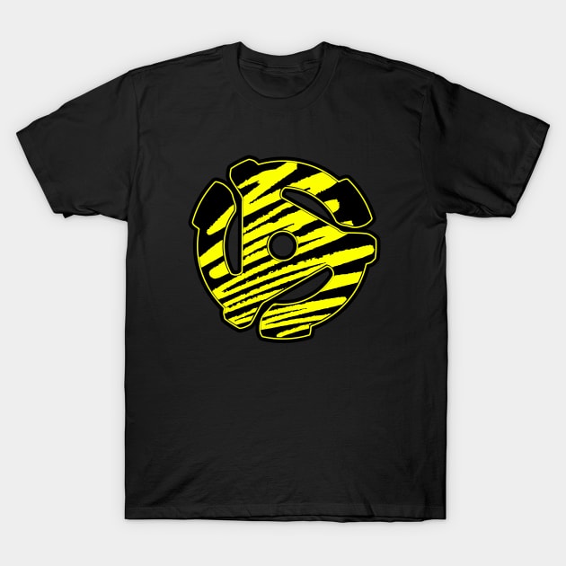 45 RPM Vinyl Record Adapter T-Shirt by Electrovista